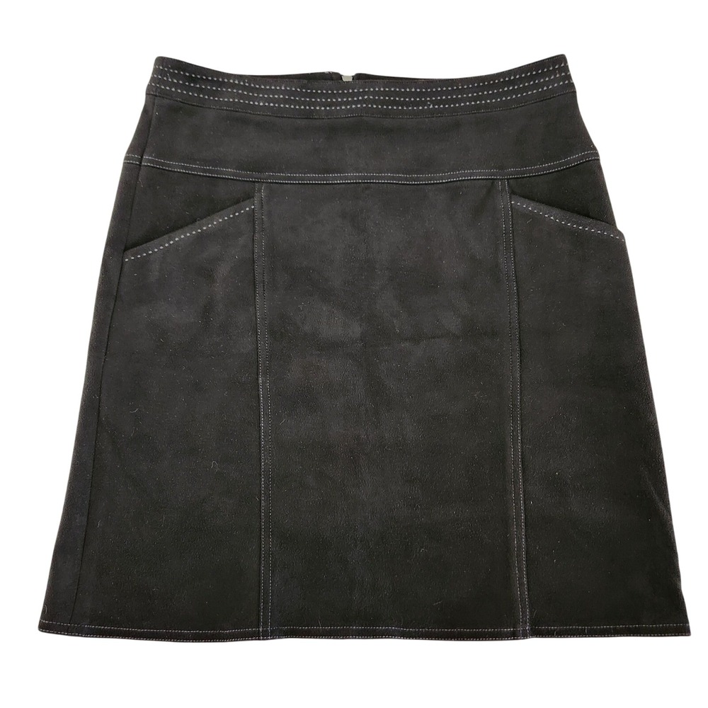 J. McLaughlin Charcoal A-Line Skirt